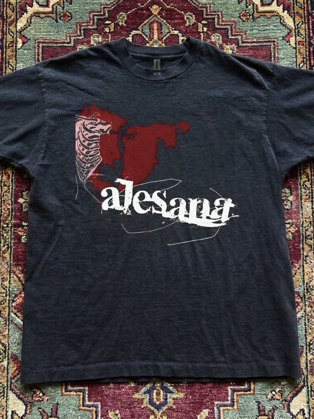 Black Alesana band hearts graphic t-shirt